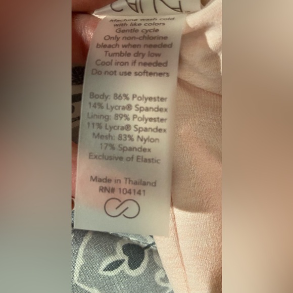 CALIA LUSTRALUX CROP LOW SUPPORT EXERCISE TOP SPORTS BRA LIGHT PINK SZ SMALL NWT - Picture 9 of 13